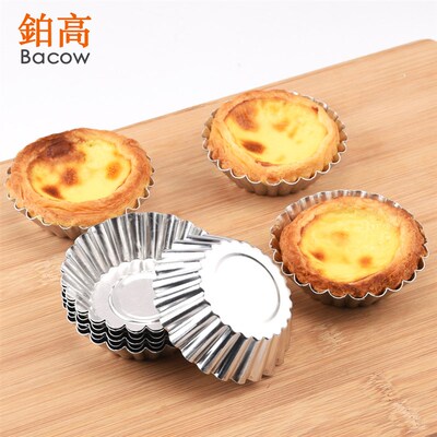 10pcs Cupcake Egg Tart Mold Pudding Cake Baking Pastry Mould