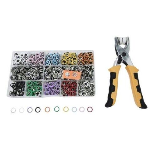 MXLA 200set 11mm Metal Snap Button Fasteners With Tool