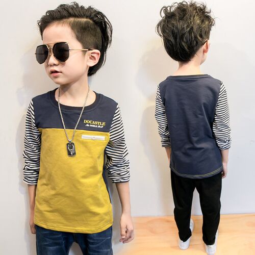 2025 Boys Base Layer Shirt MidtoLarge Girls Blouse Long Slee