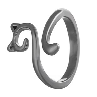 Opening Adjustable Fashion Animal Cat Ring Jewelry欧美猫戒指