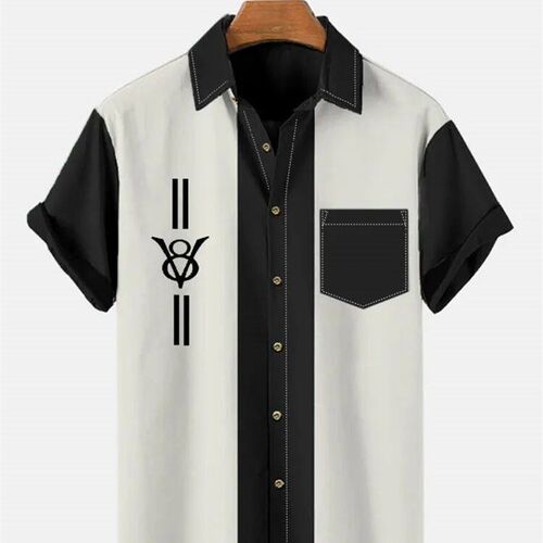 Shirt For Men 3D Striped Printed Casual Fashion Sand ops Sum