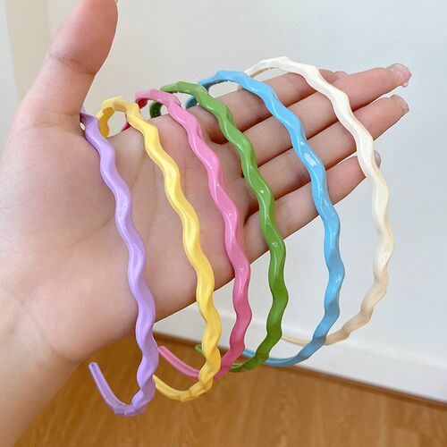 Candy Color Wave Hairband Sweet Temperament Fine Headband Ou