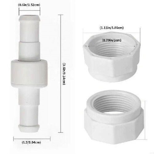 3Pcs Pool Cleaner Hose Swivels Replace D20 Hose Ball