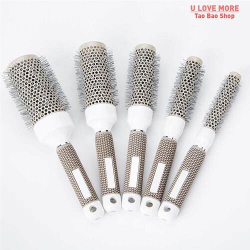 6 Size Hair Brush Nano Hairbrush Thermal Ceramic Ion Round B