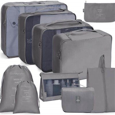 Highly waterproof travel organiser seven-piece set of multi-