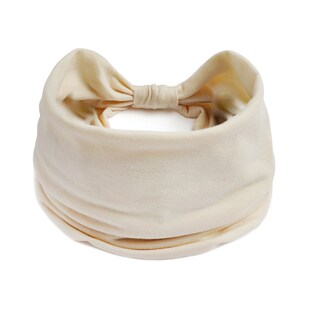 Yoga Turb Vintage Color Wide Hairband Knotted Solid Headband