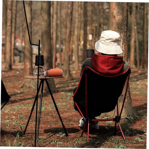 Outdoor portable folding chair Moon back camping space chair