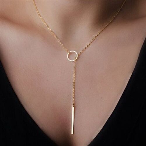 Punk Fashion Jewelry Simple Metal Short Necklace简约锁骨项链