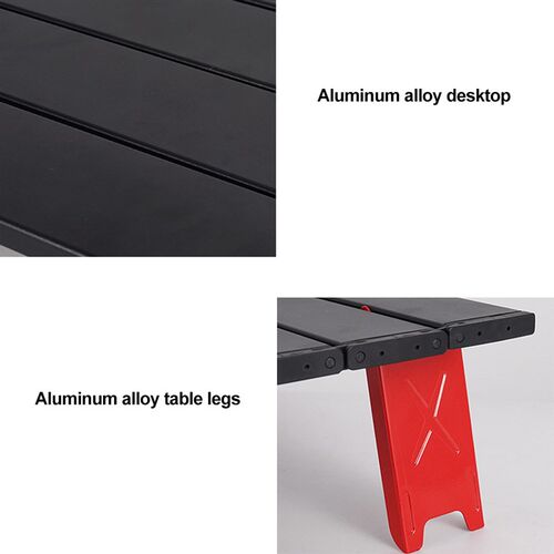 HooRu Mini Foldable Camping Table Portable Folding Picnic To