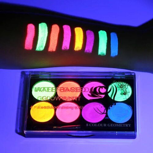 8 Colors Fluorescent Face Body Art Paint UV Glow Oil Paintin