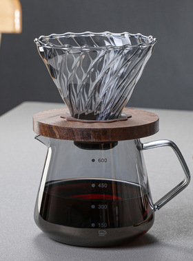 Hand brewed coffee pot set drip pot filter cup