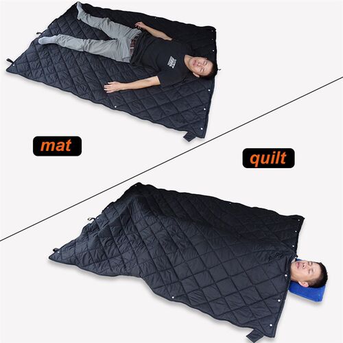 Wearable Camping Sleeping Bag Cloak Blanket Quilt Adult