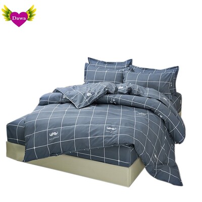 cotton fitted sheet bed sheets set 4pcs duvet cover 床笠四件