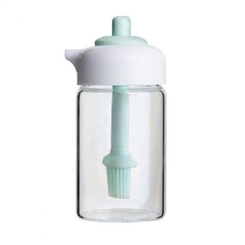 Vinegar Dispenser Silicone Oil Bottle with Brush