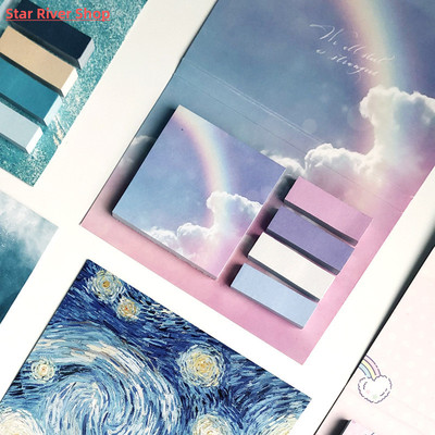 325 Sheet/set Creative Painting Memo Pad Sticky Notes Page F