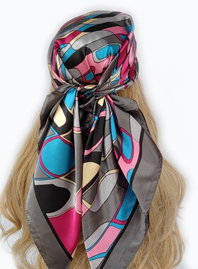 new 90*90cm fashion Silk Scarf Scarftop Headwraps Women Vint