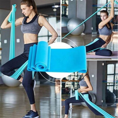 Fitness Exercise Resistance Bands Rubber Yoga Elastic Band