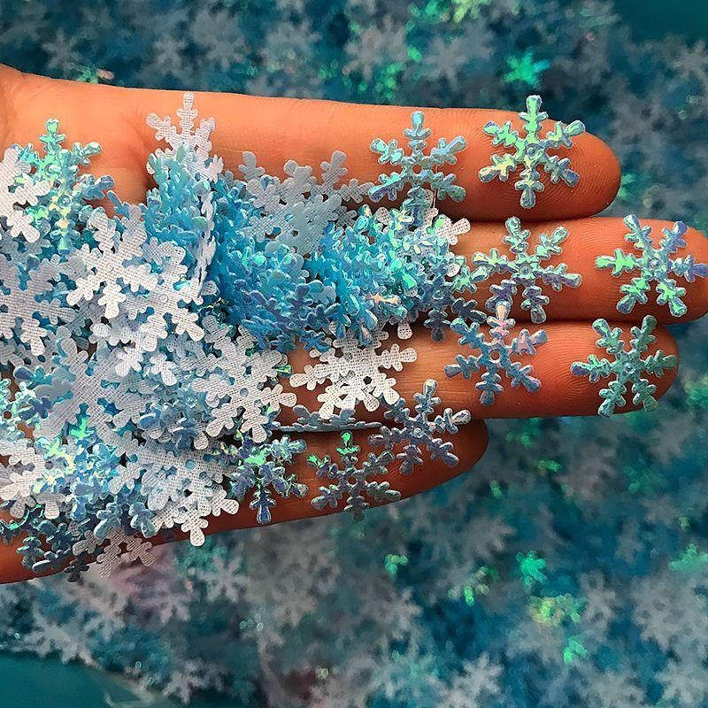 300pcs/lot Christmas Snowflakes Confetti Artificial Snow Xma图片