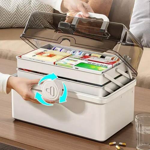 1 piece ivory white large capacity pill box for household me