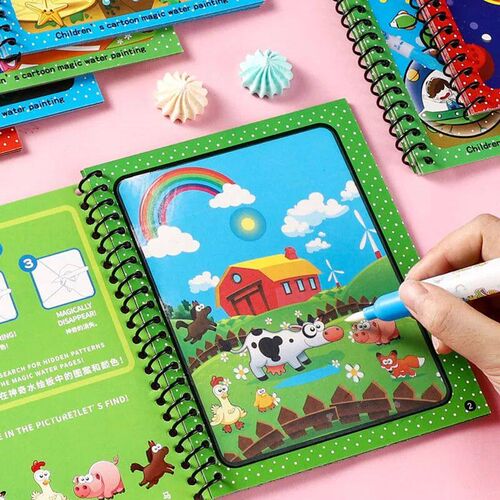 Magic Pen Water Drawing Books Coloring Book for Kids Doodle