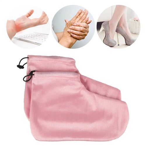 2 Pieces Paraffin Wax Mitts for Hand and Feet Moisturizing I
