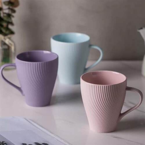 milk tea glass ceramic coffee mug cup cute cartoon spoon杯子