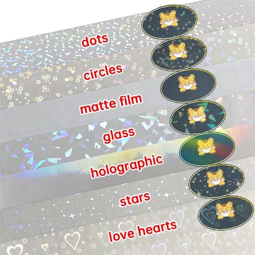 10 Sheets 15 Style A4 Transparent Holographic Overlay Lamina