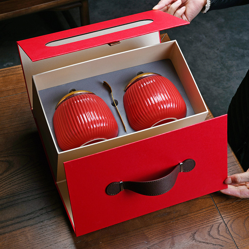 麦辞 高档淡干海参包装盒空礼盒 非即食半干海参礼品盒空盒克定制