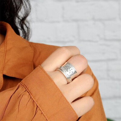 Anti Sress Anxiety Rings for Women Men Dandelion Ring Party
