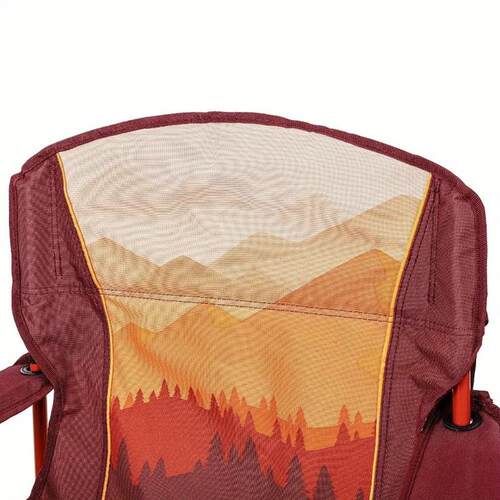 Oversized folding camping chair with cooler, progressive mou