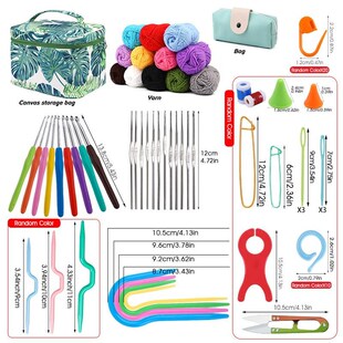 Ball For Sets Yarn Hand Hook Thread Knit Cotton Crochet