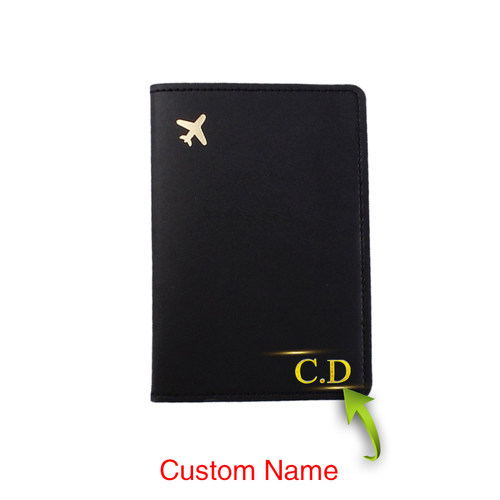 Free Engraved Passport Cover Women Wallet Passport Holder Me