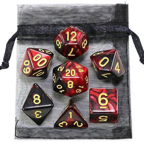Dice DND Game Dice Role Dice Mixing Colours Dice Set With Ba
