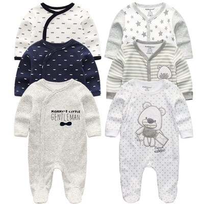 Newborn Baby winter clothes 3pcs baby boys girls rompers lon