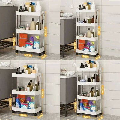 2024Storage Cart Multifuntional Trolley Rak-Kithen Bedroom B