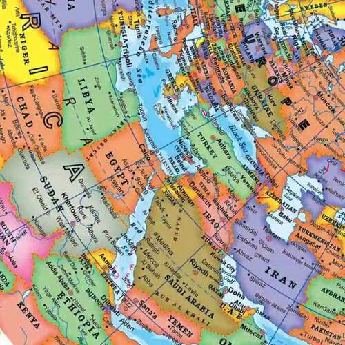 1pc Educational Globe for Teaching, HD English World Map