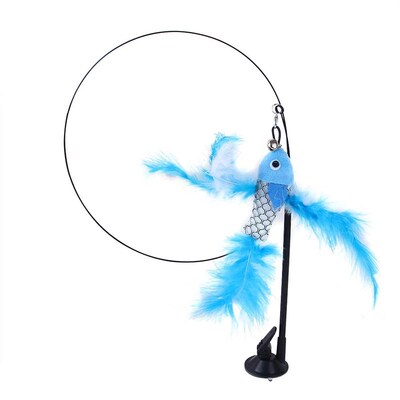 Simulation Bird interactive Cat Toy Sucker Feather Bird with