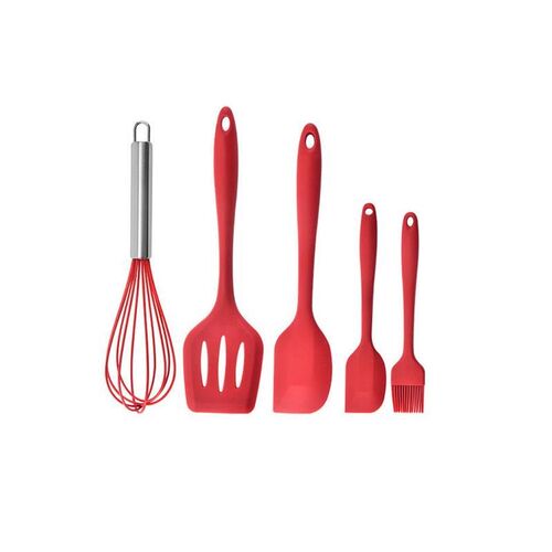 Silicone baking 5-piece set spatula brush spatula whisk tool