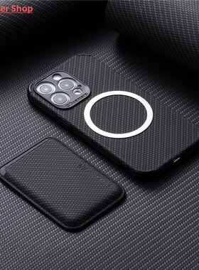 For iPhone 16 15 14 12 11 case MagSafe magnetic card holder