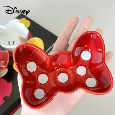 4pcs Mini Dinner Plates Set Tableware Cute Cartoon Ceramic C