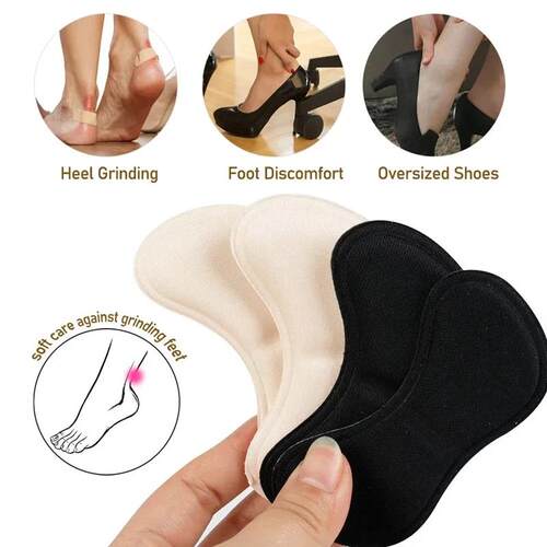 6Pairs Heel Insoles Patch Pain Relief Anti-wear Cushion Pads