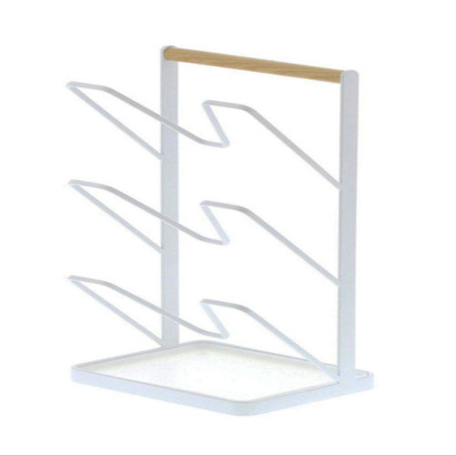 Multi floor floor pan cover rack kitchen lid storage rack Ja