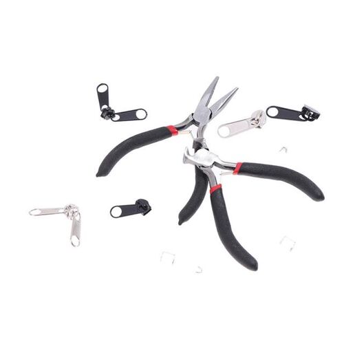 194pcs Zipper Replacement Head Zipper Repair Kit Fix Zip Sli