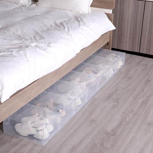 6pcs/set Antioxidant shoe cabinet High Transparent slippers