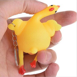 1pcs Funny Gadgets Novelty Antisss Squeeze Chicken Laying Eg