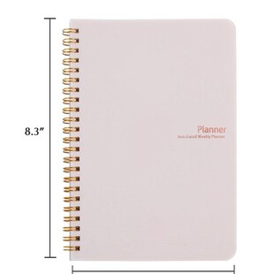 Non dated daily weekly monthly planner agenda notebook diary