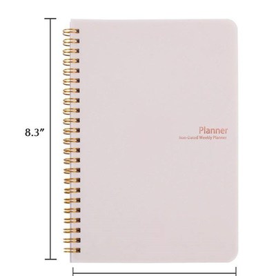 Non dated daily weekly monthly planner agenda notebook diary