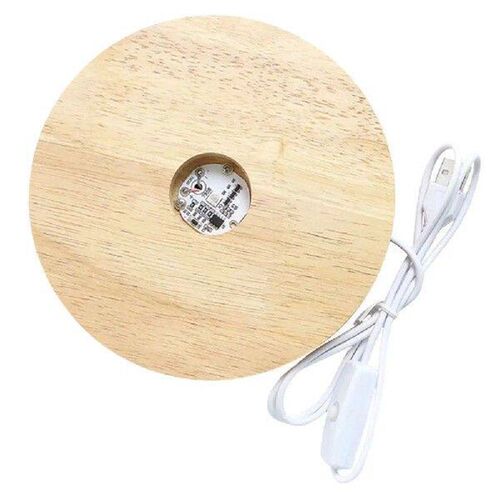 4 Inch LED Night Light Base Round LED Display Stand