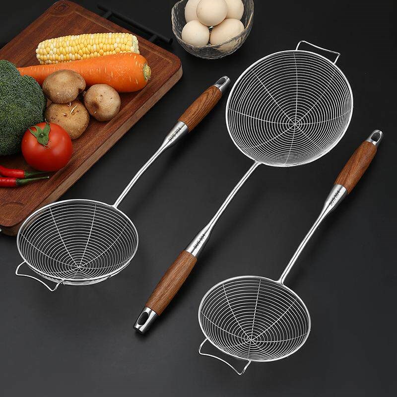 304 stainless steel leaky spoon household kitchen frying漏勺图片