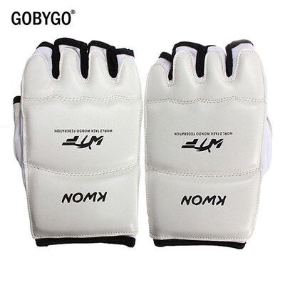 GOBYGO Half Finger Boxing Gloves PU Leather MMA Fighting Kic
